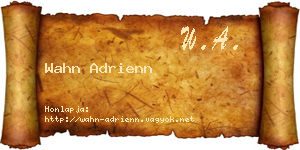 Wahn Adrienn névjegykártya